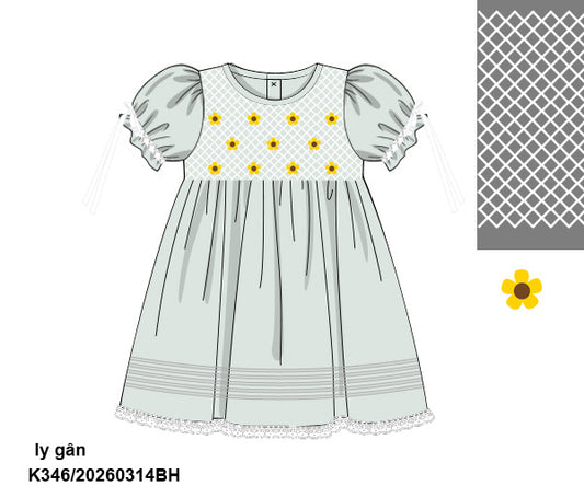 PREORDER ETA LATE AUGUST- Carson and Friends Sunflower Heirloom Dress