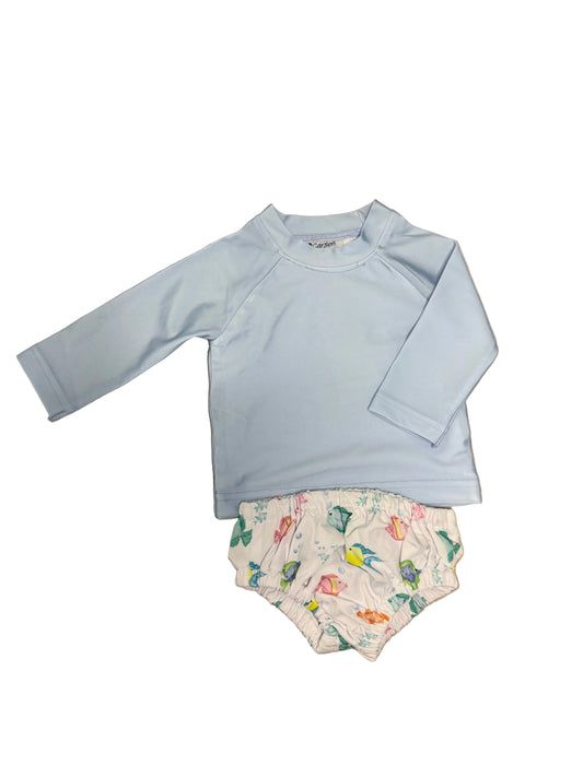 Carson and Friends Boys Fishy Swim Bloomer Set