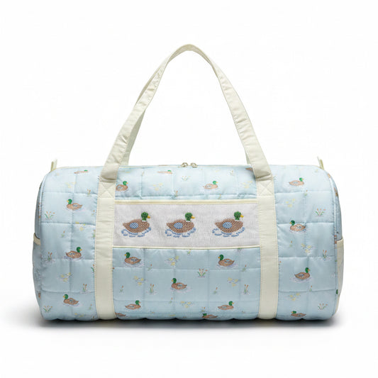 Carson and Friends Ducks on the Pond Smocked Duffel