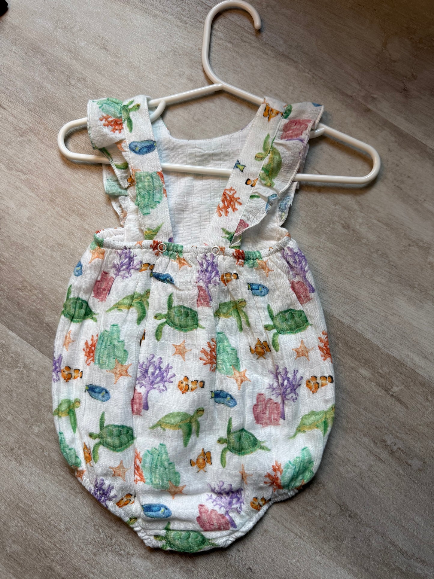 Nola Tawk Muslin Sunsuit- Fish