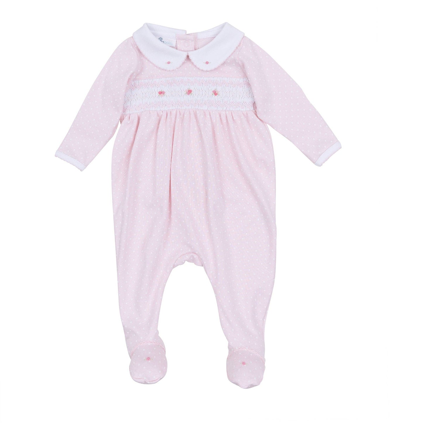 Magnolia Baby - Mia's Classics Smocked Footie - Pink