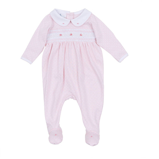 Magnolia Baby - Mia's Classics Smocked Footie - Pink