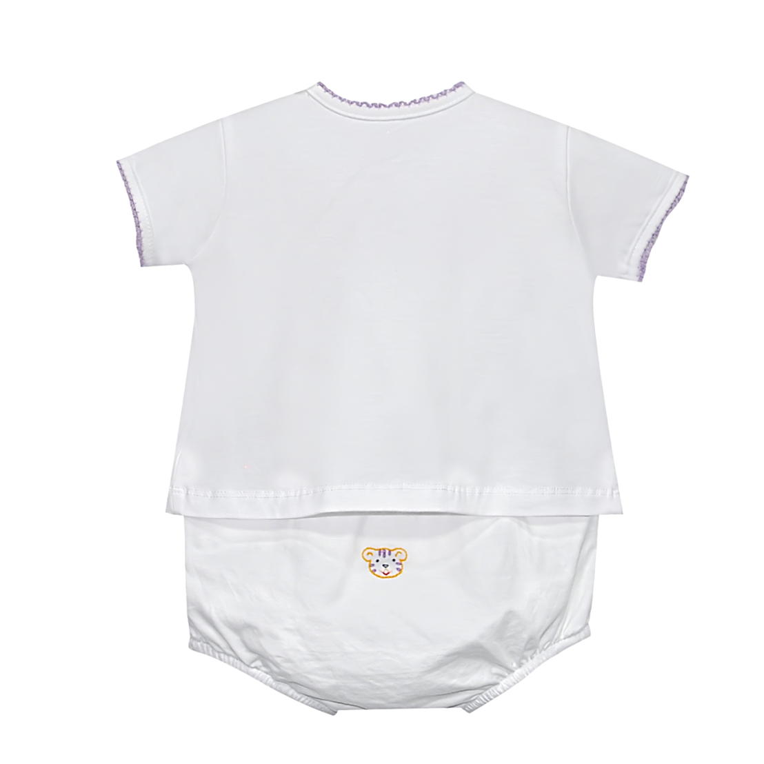 Southern Saturday Tiger Embroidered Diaper Set- Unisex