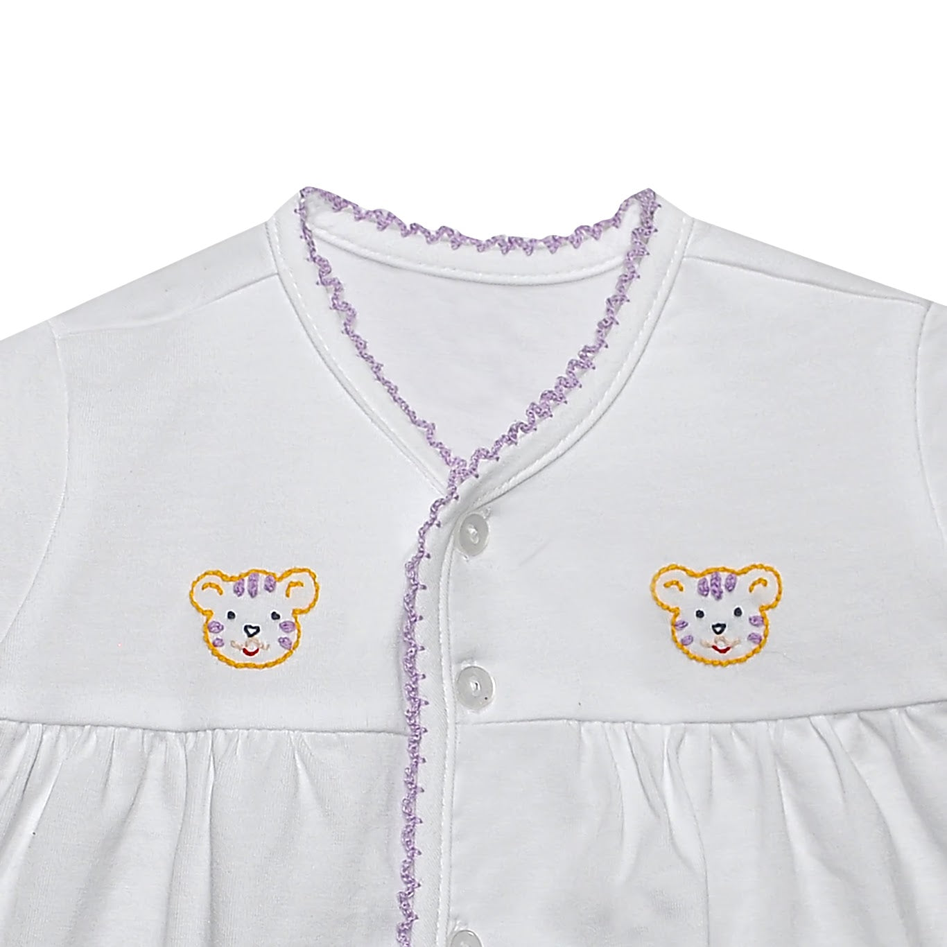 Southern Saturday Tiger Embroidered Diaper Set- Unisex