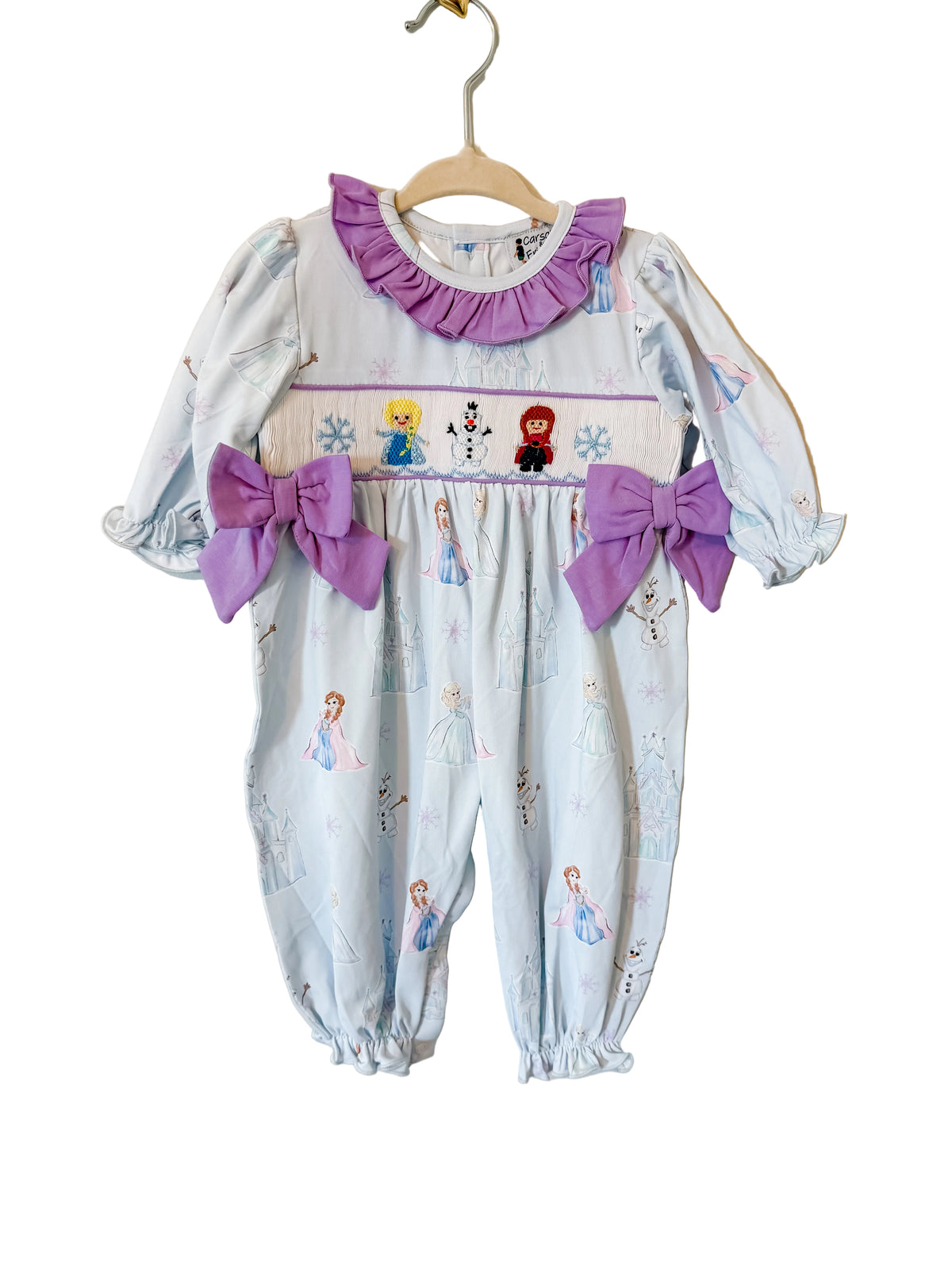 Carson and Friends Ice Princess Smocked Romper