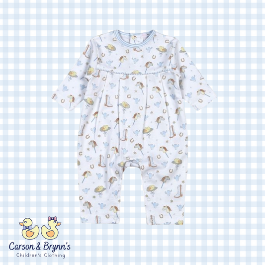 Baby Loren Howdy Baby Pima Romper