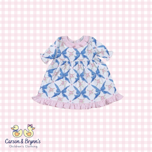 Baby Loren Pretty in Bows Pima Doll Dress