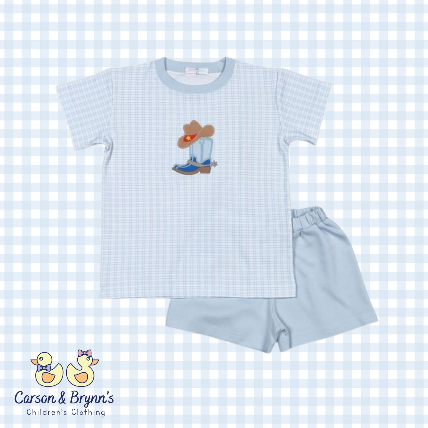 Baby Loren Rodeo Time Pima Short Set