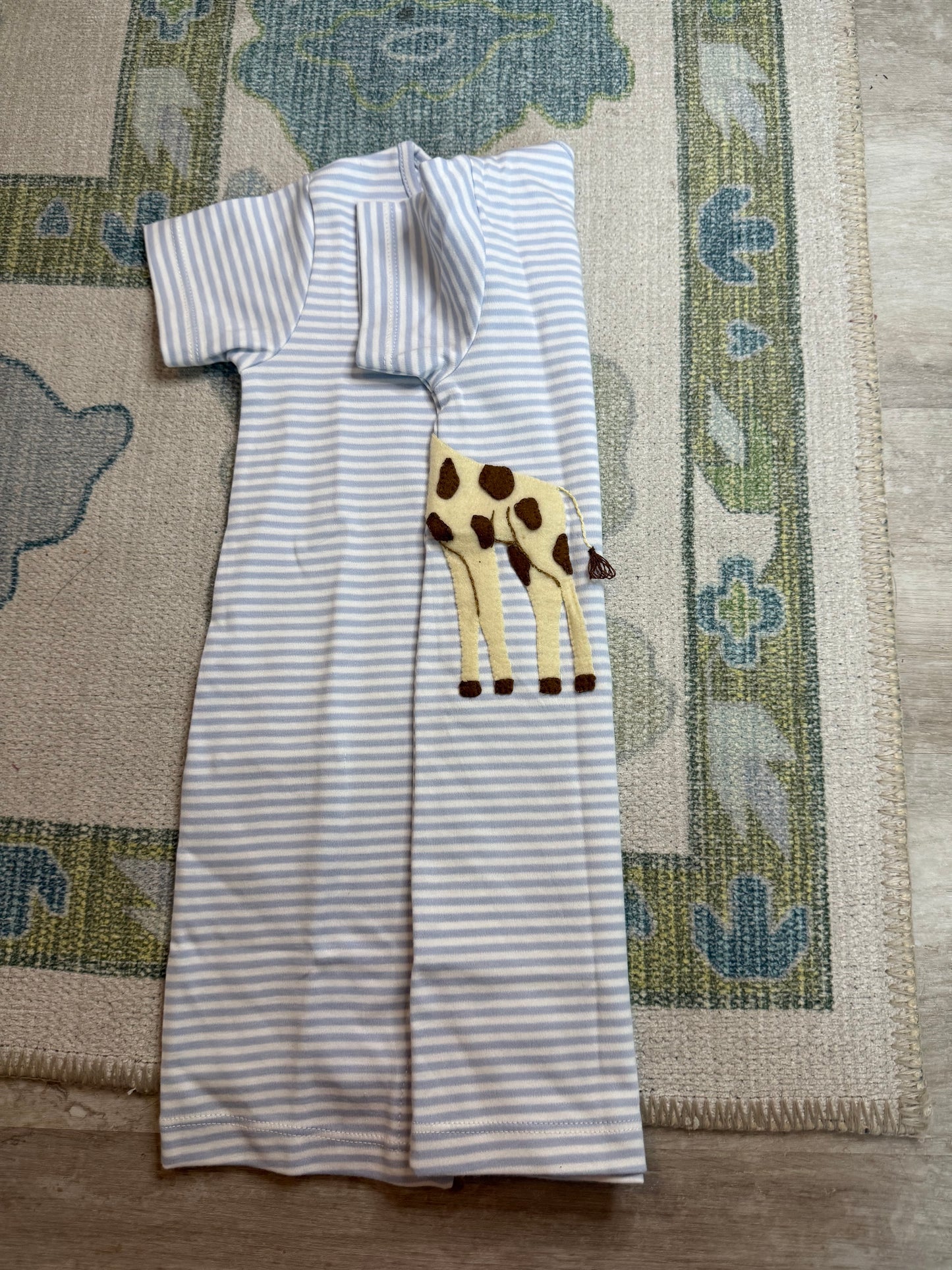 Squiggles Walk With Mom Romper- Giraffe