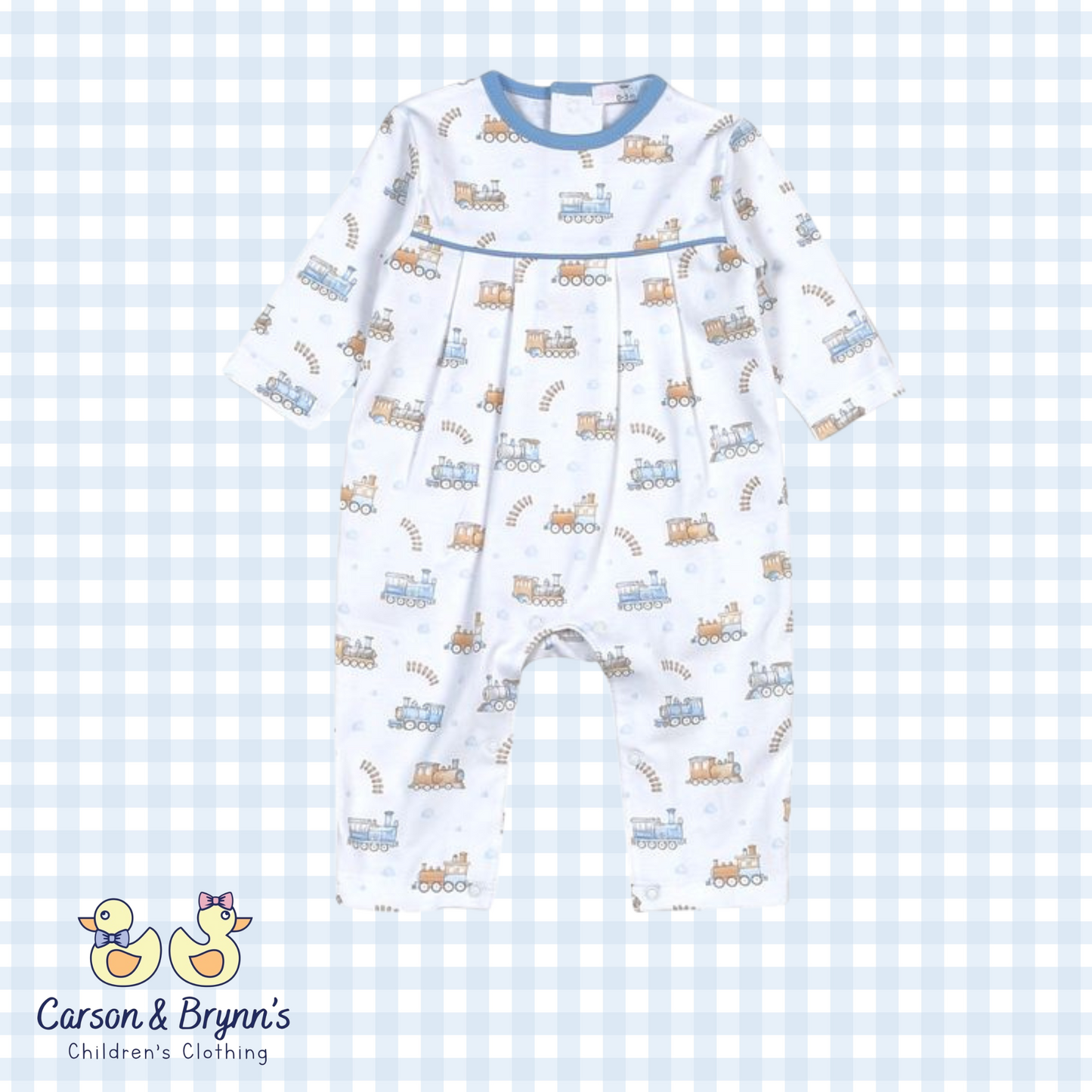 Baby Loren Choo Choo Pima Romper