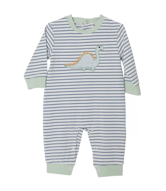 Three Sisters Dinosaur Applique Romper