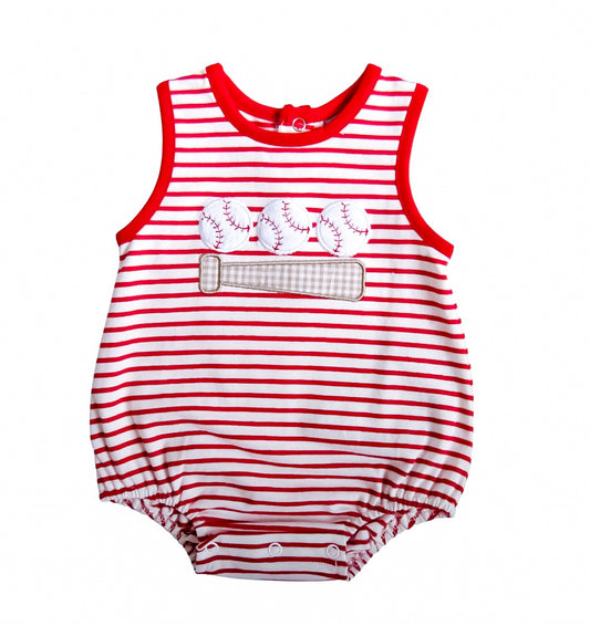 Play Ball Appliqué Boys Bubble