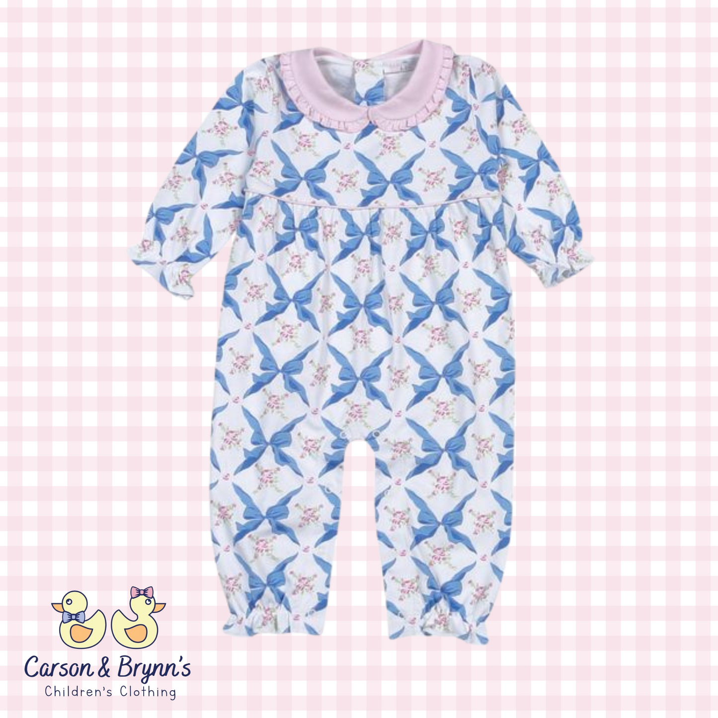 Baby Loren Pretty in Bows Pima Romper