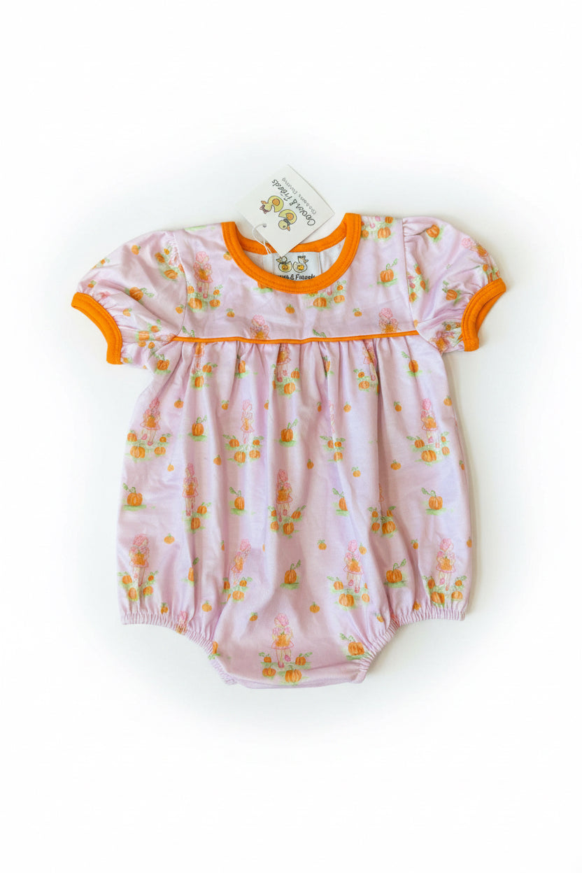 Carson and Friends Pumpkin Patch Knit Bubble- Pink