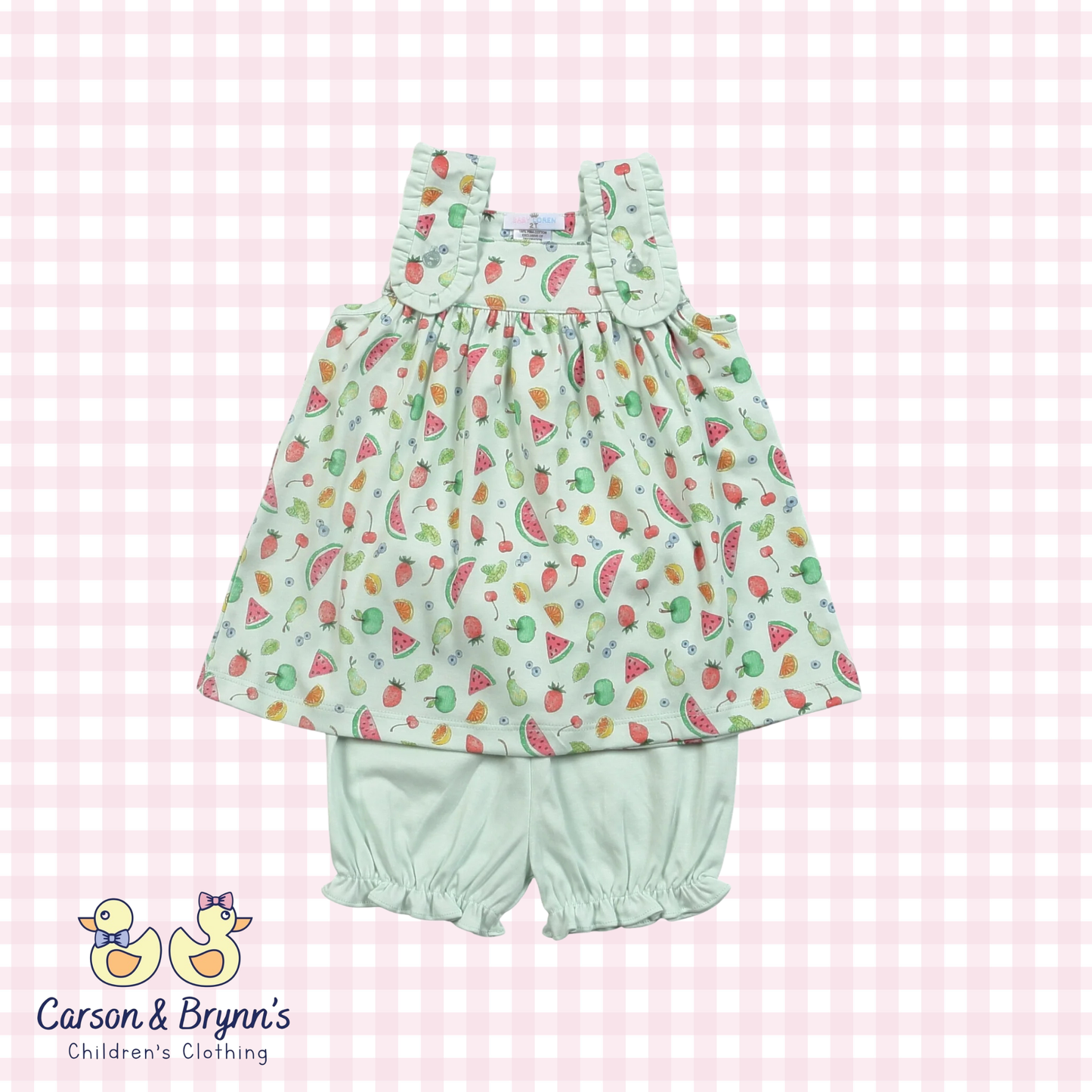 Baby Loren Berries and Cherries Diaper Set