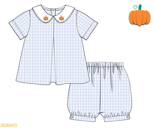 PREORDER ETA LATE AUGUST- Little Pumpkins Banded Short Set