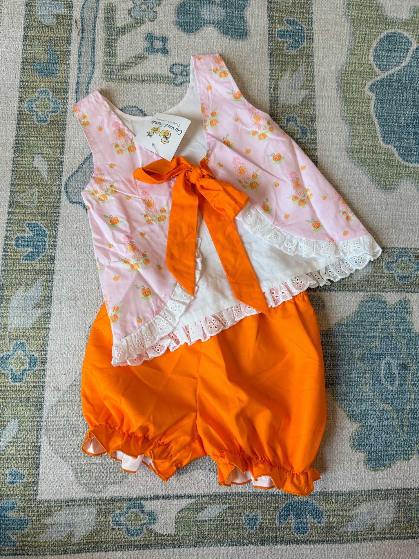 Carson and Friends Pumpkin Patch Bloomer Short Set