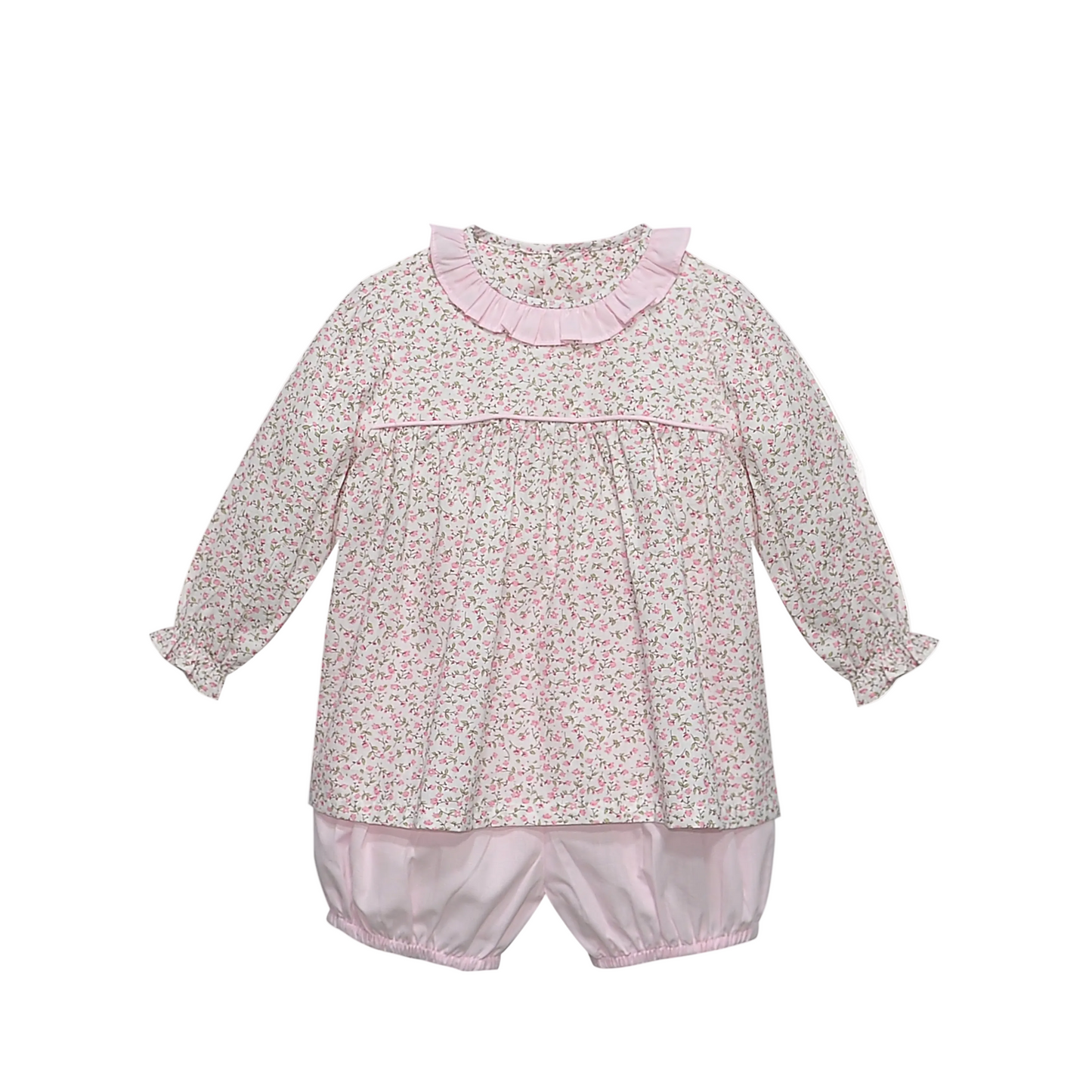 Remember Nguyen Pink Flower Reagan Bloomer Set