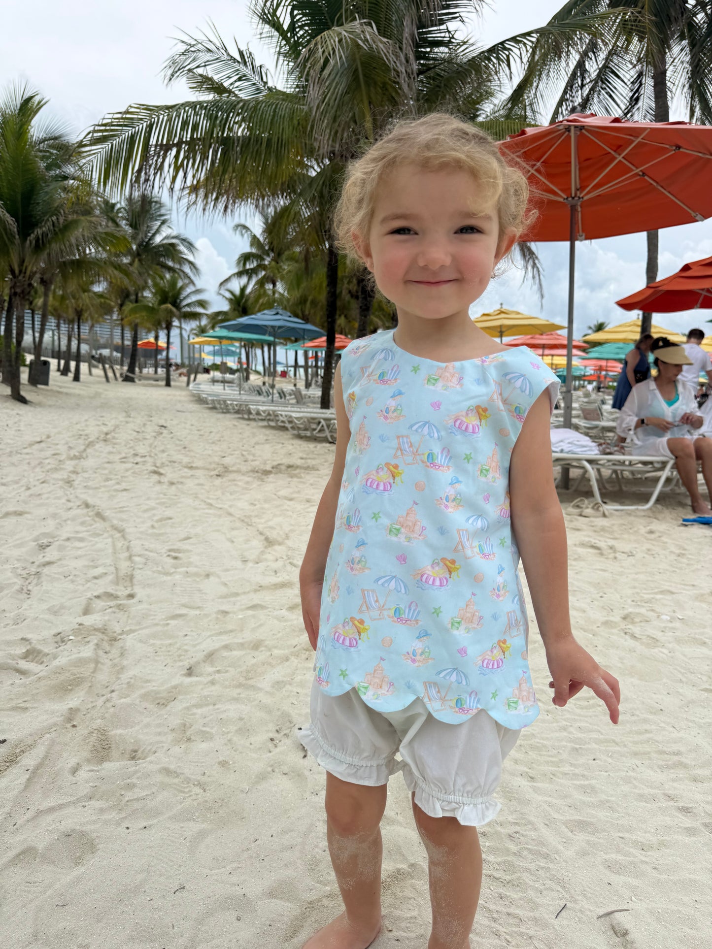 Carson and Friends Girls Beach Days Bloomer Short Set