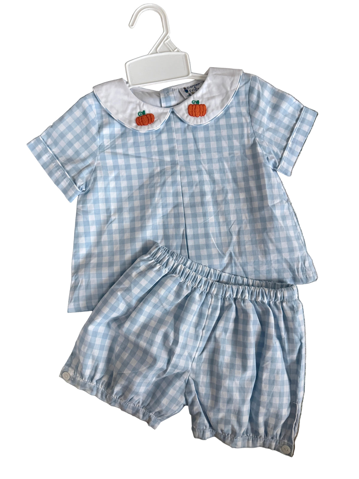 Carson and Friends Little Pumpkins Banded Short Set