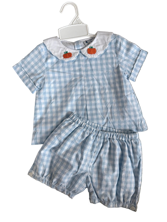 Carson and Friends Little Pumpkins Banded Short Set