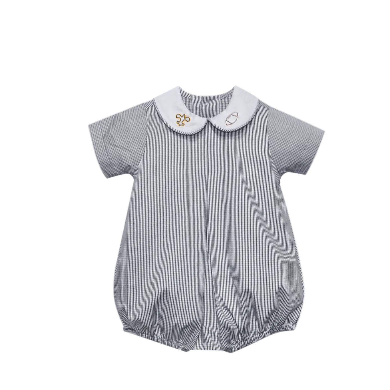 Southern Saturday Fleur De Lis Black Gold Boy Bubble