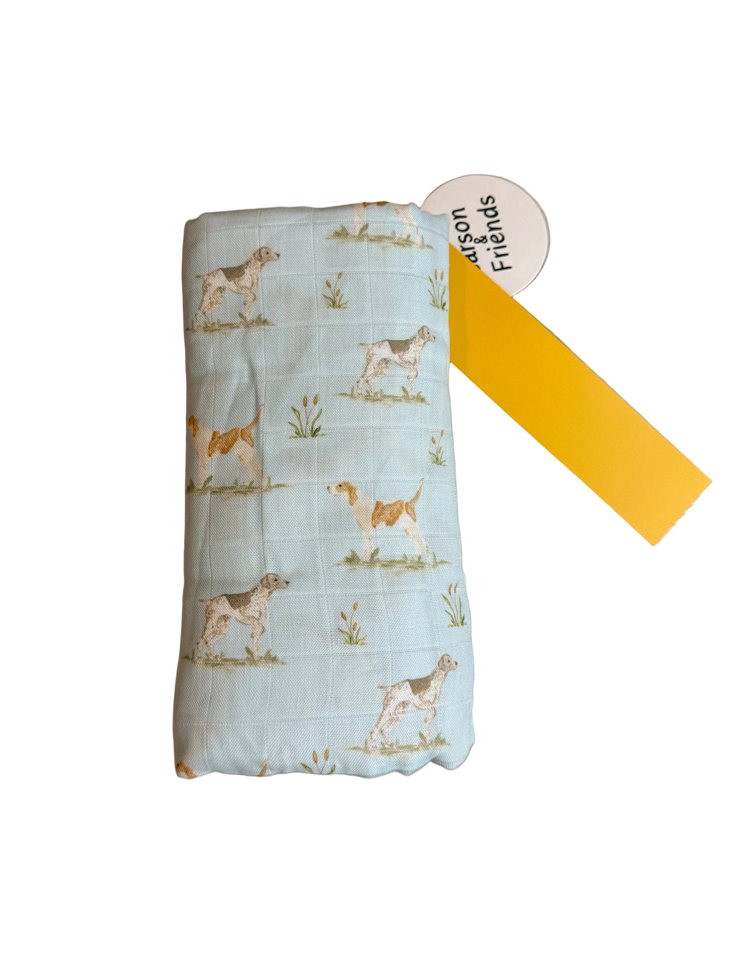 Carson and Friends Muslin Swaddle- Hunting Dogs