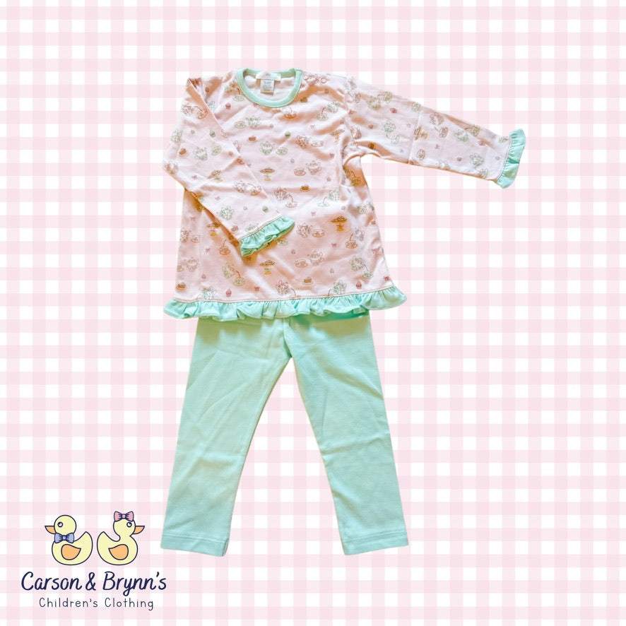 Baby Loren Sweet Tea Party Legging Set