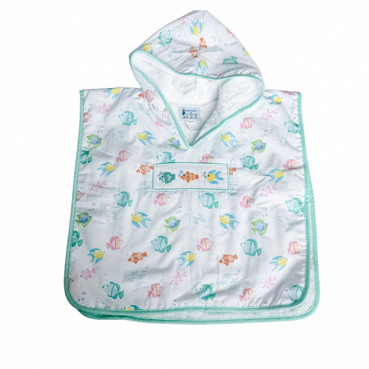 Carson and Friends Boys Fishy Smocked Hooded Towel