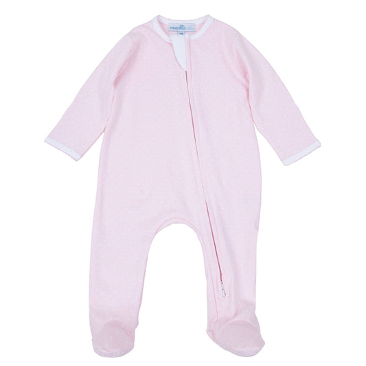 Magnolia Baby - Simply Sweet Zip Footie - Pink