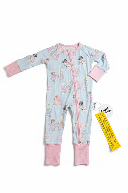 Carson and Friends Bamboo Viscose Zippy- Girls Playtime