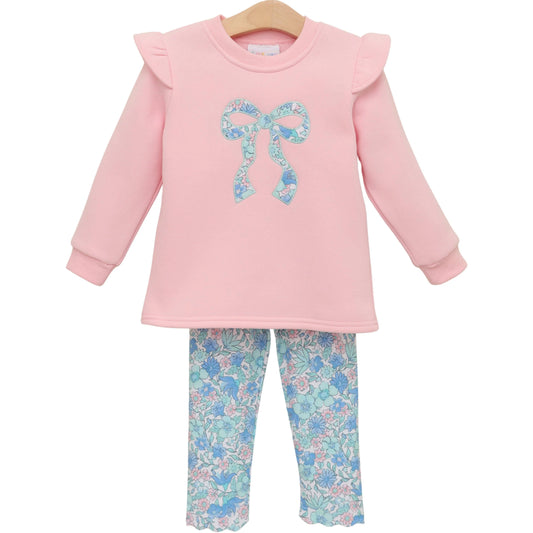 Jellybean Painted Petals Ruffle Sweatshirt Set