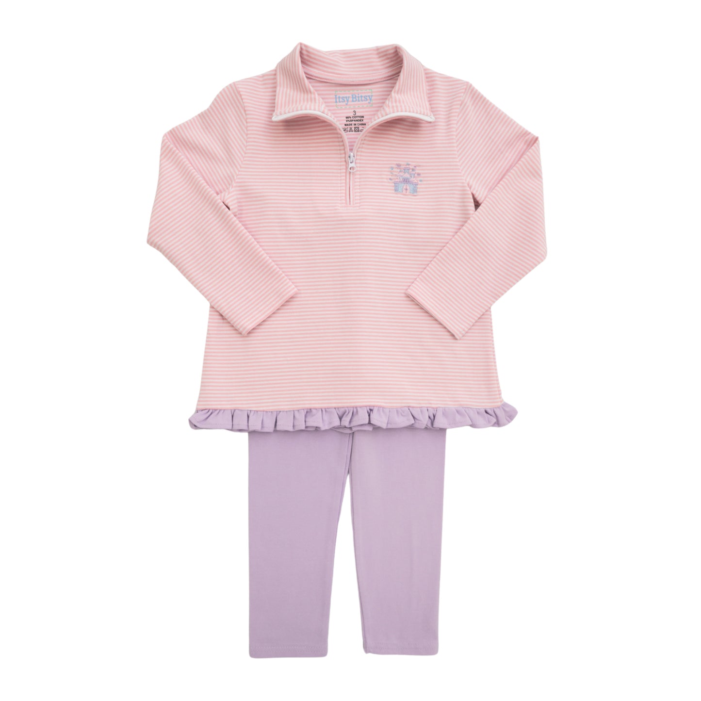 Itsy Bitsy Castle 1/4 Zip Pullover Set