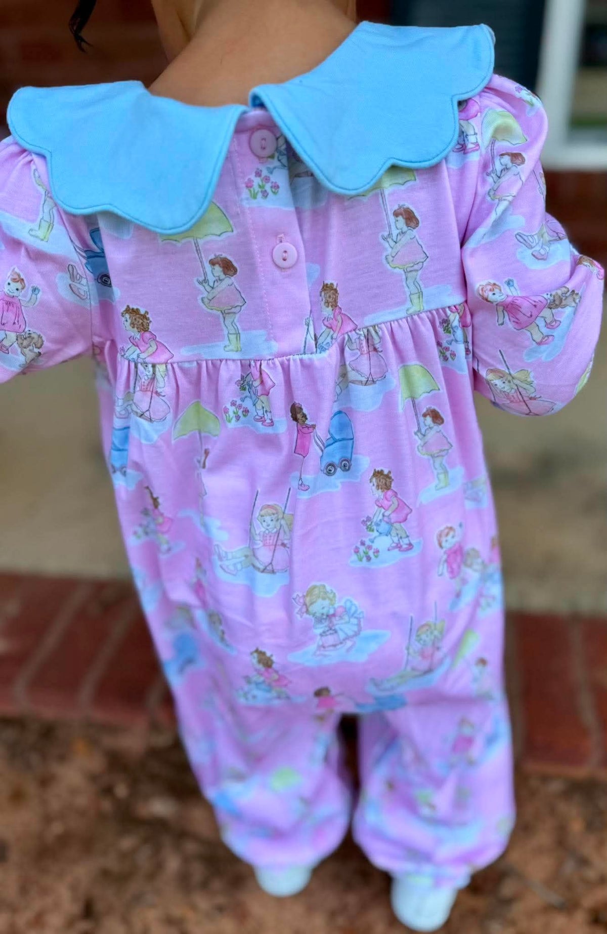 Carson and Friends Girls Adventures Long Sleeve Romper
