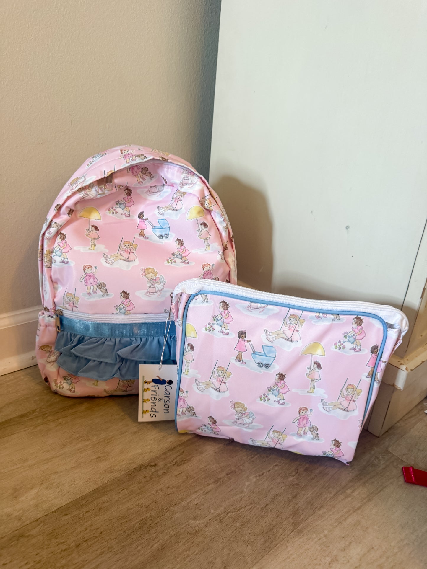 Carson and Friends Zipper Pouch- Girls Adventures