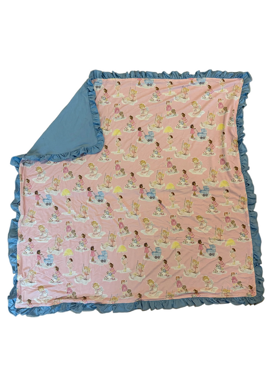 Carson and Friends Girls Adventures Bamboo Blanket