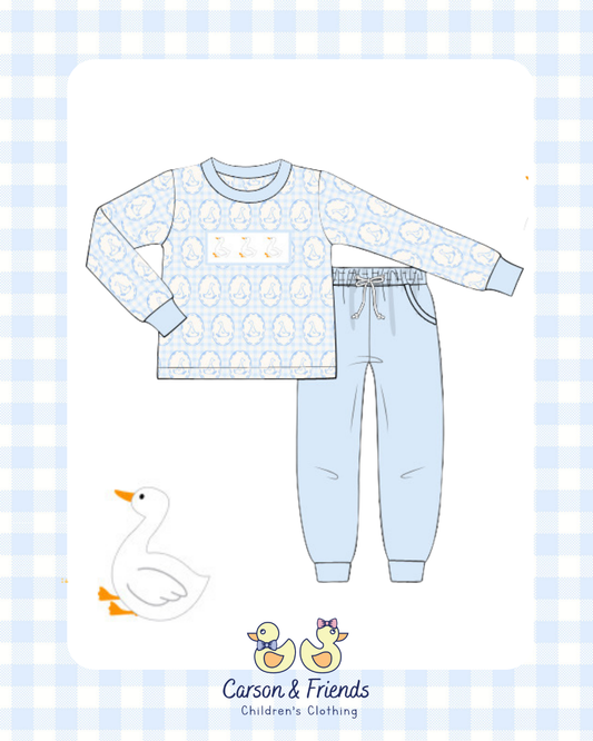 PRESALE ETA NOVEMBER- Carson and Friends Silly Goose Jogger Set