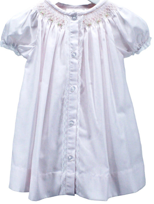 Baby Blessings Pink Geometric Flowers Sophia Dress