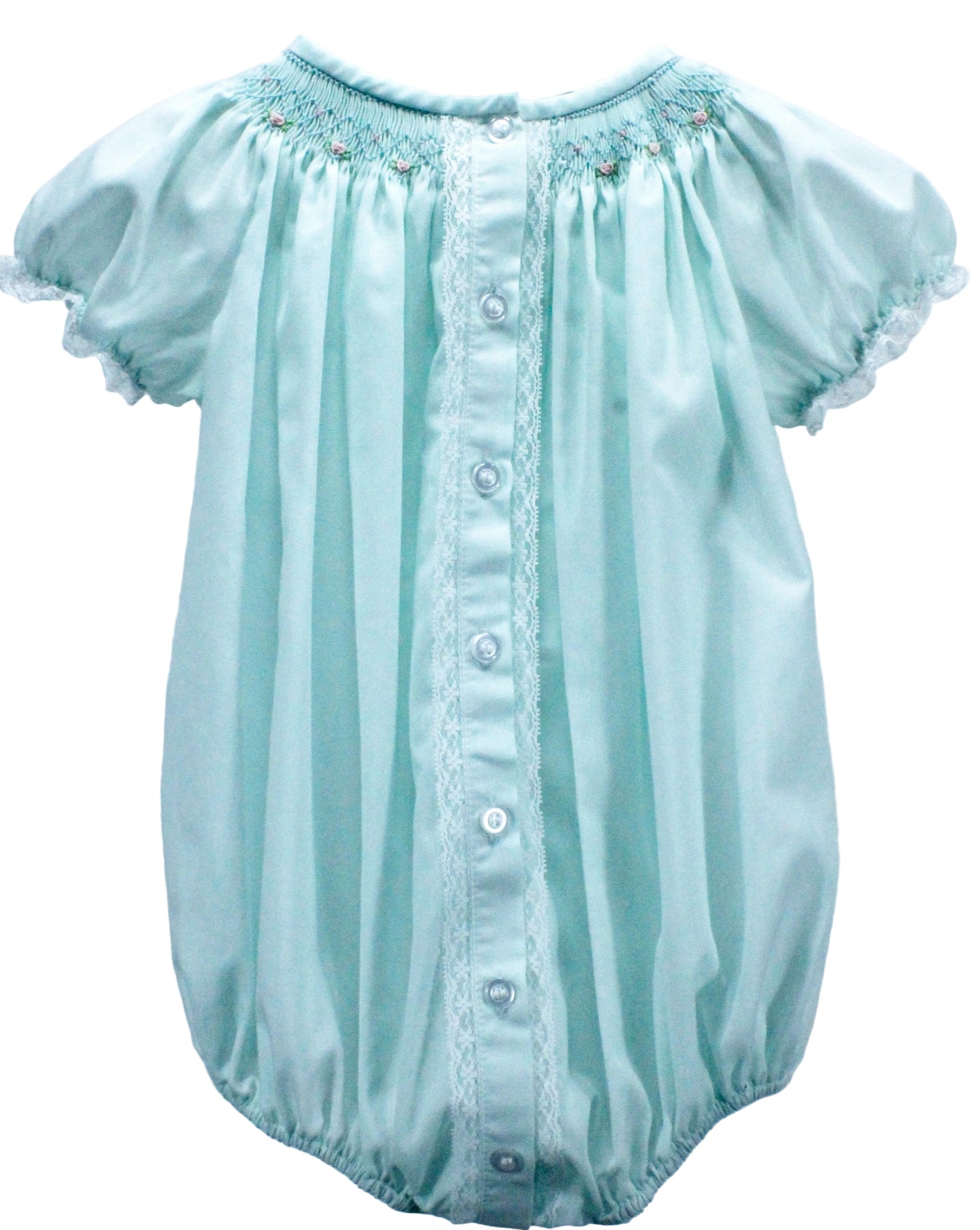 Baby Blessings Geometric Flowers Sophia Bubble-  Mint