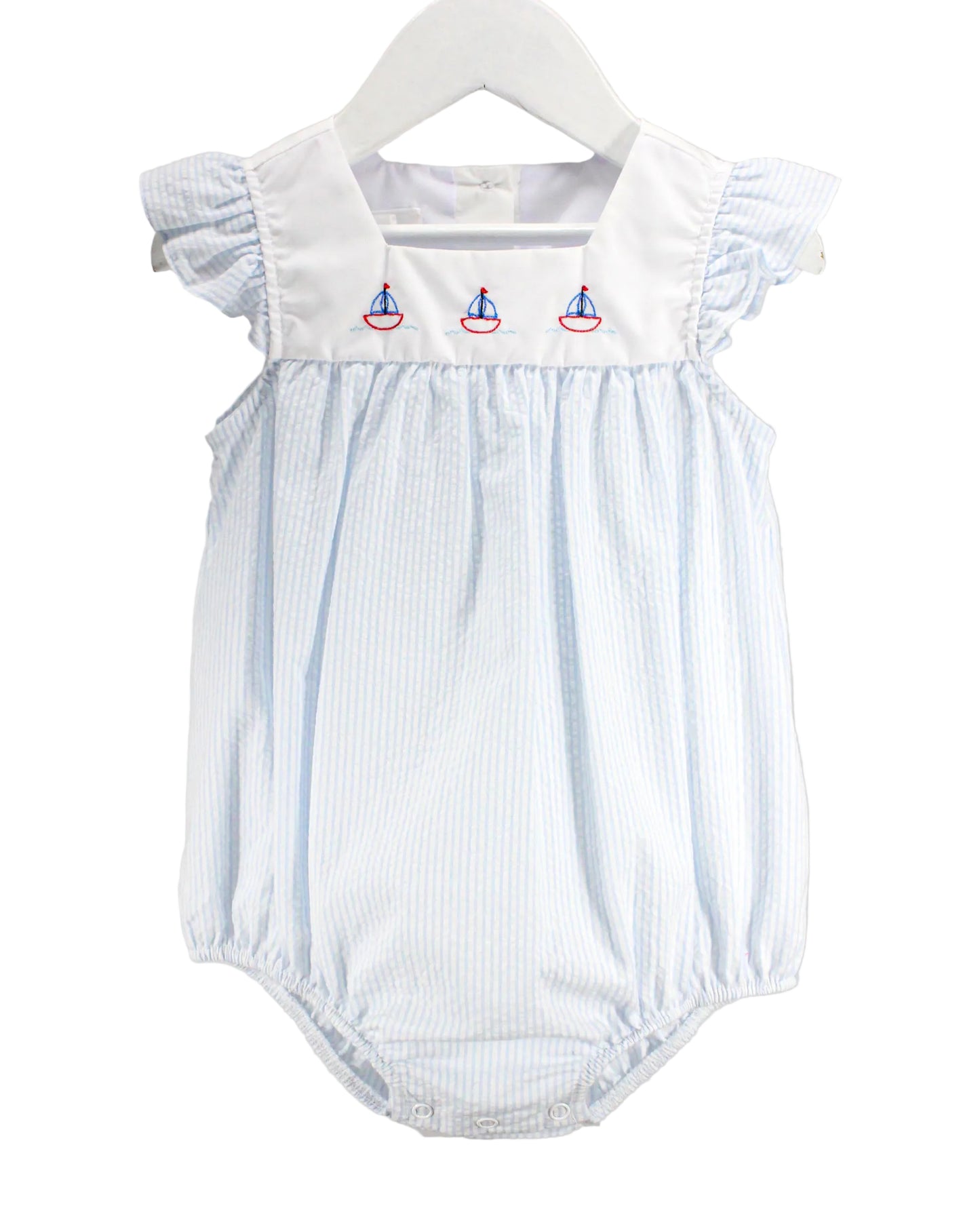 Baby Blessings Sailboat Blue Amelia Bubble