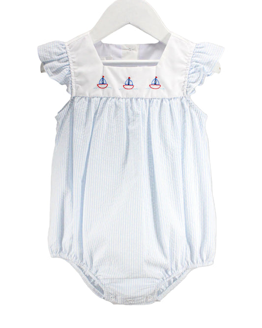 Baby Blessings Sailboat Blue Amelia Bubble