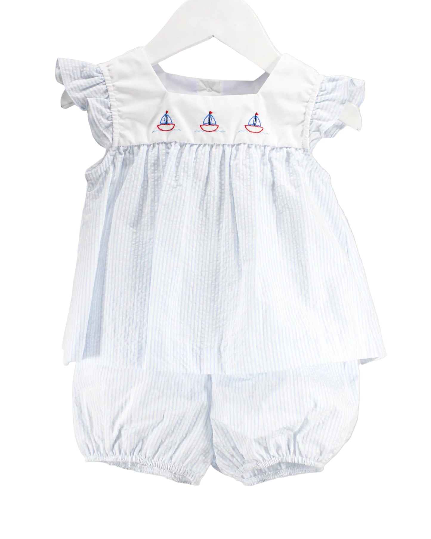 Baby Blessings Sailboat Blue Amelia Set