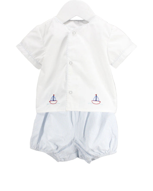 Baby Blessings Sailboat Blue Benjamin  Set
