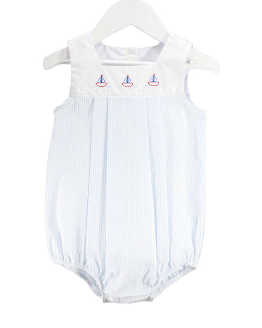 Baby Blessings Sailboat Blue Benjamin Bubble