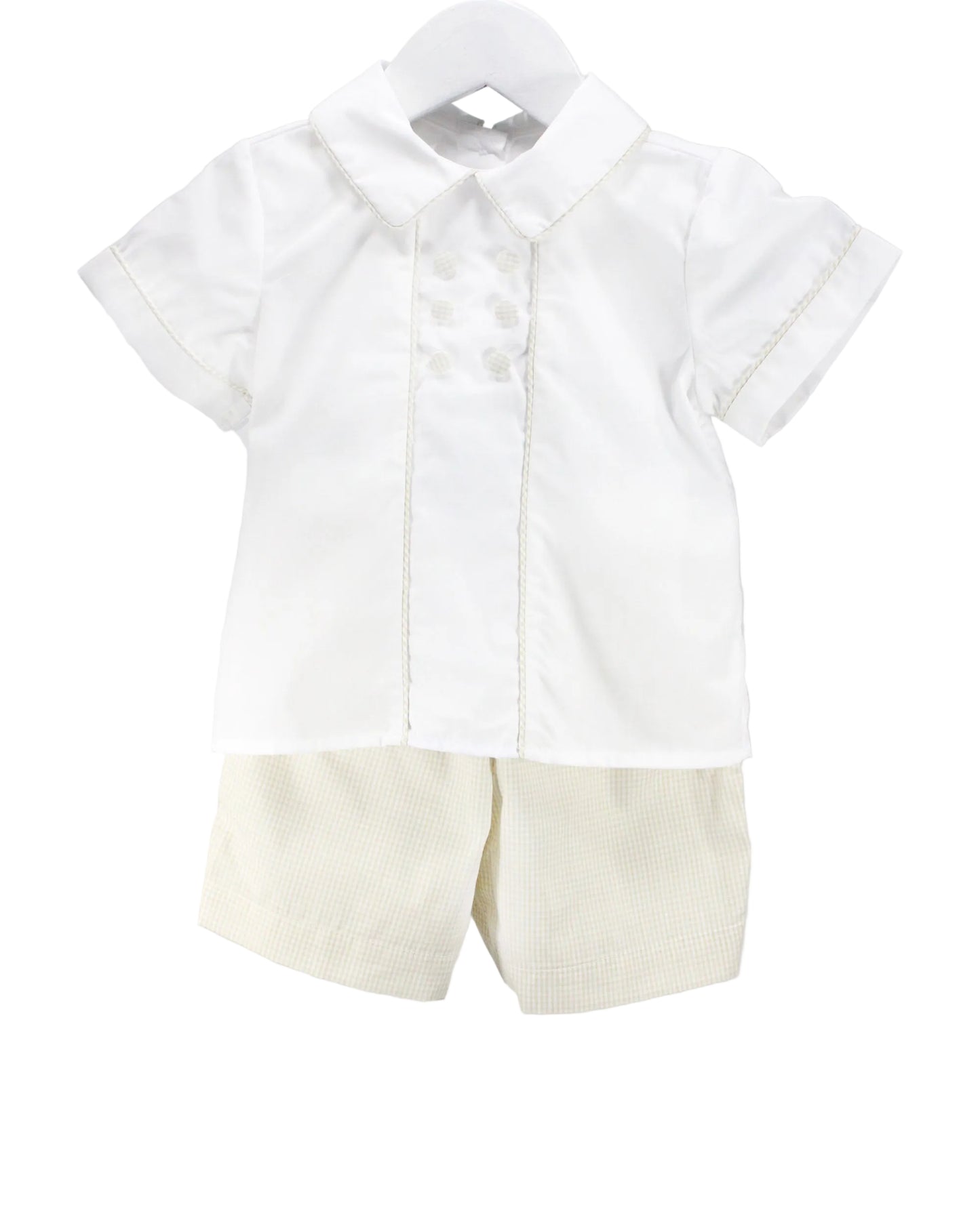 Baby Blessings Ivory Gingham Edward Set