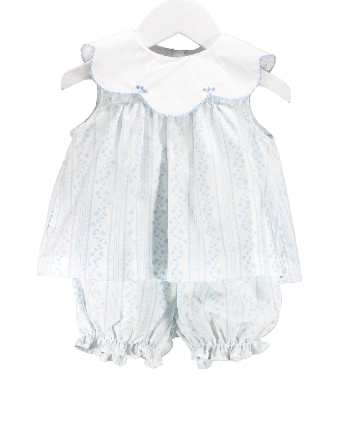 Baby Blessings Scalloped Blue Aria Set