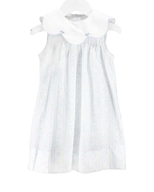 Baby Blessings Scalloped Blue Aria Dress