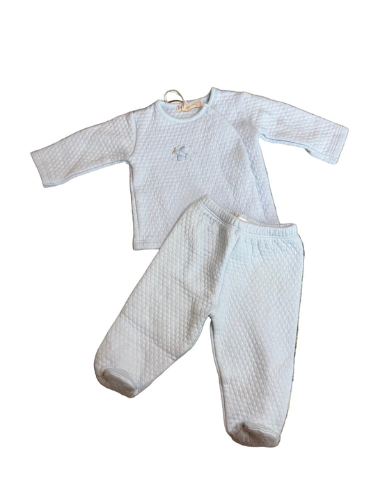 Baby Club Chic Lullaby Flight Pima Jacquard Top and Pant Set