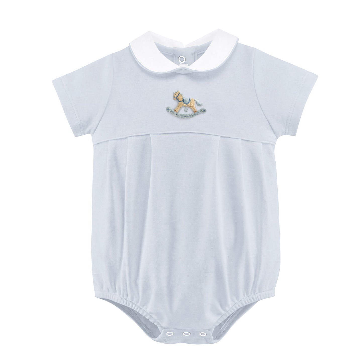 Baby Club Chic Embroidered Bubble- Rocking Horse