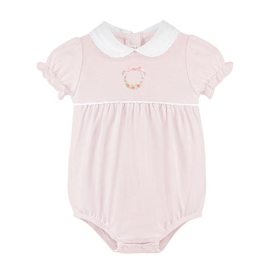 Baby Club Chic Embroidered Bubble- Bows and Roses